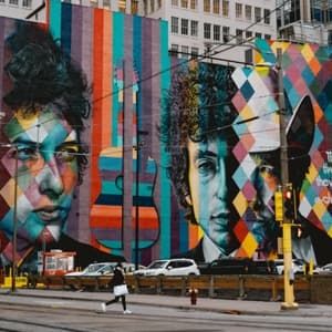 Bob Dylan mural